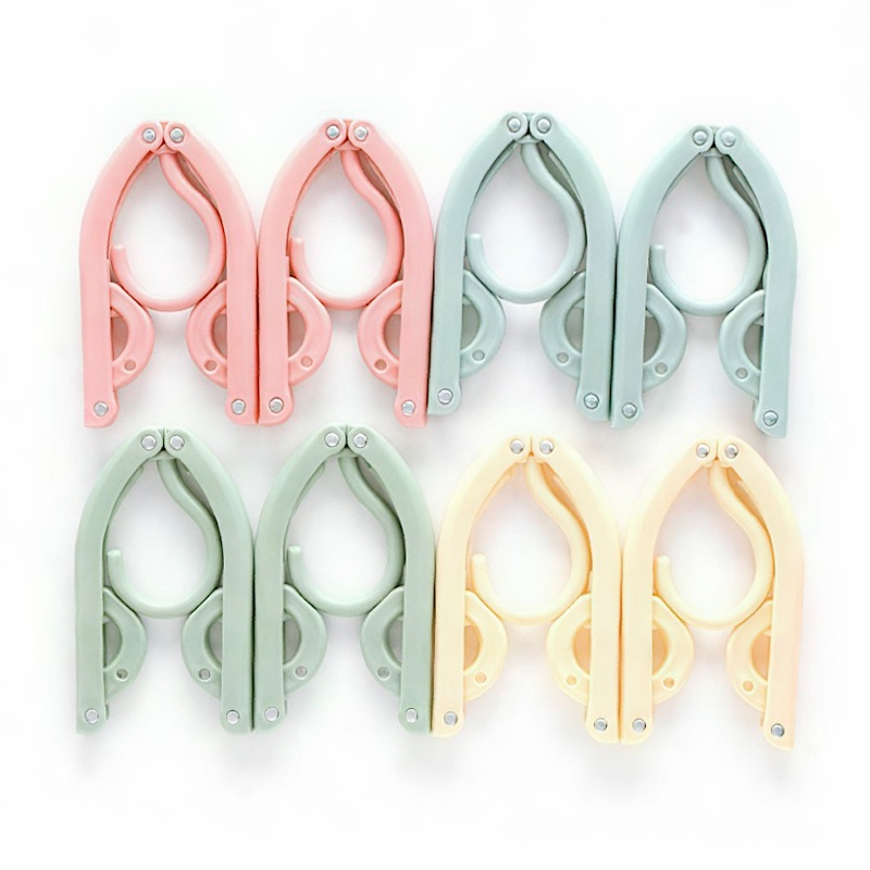 چوب لباسی مسافرتی تاشو قابل حمل بسته 2 عددی