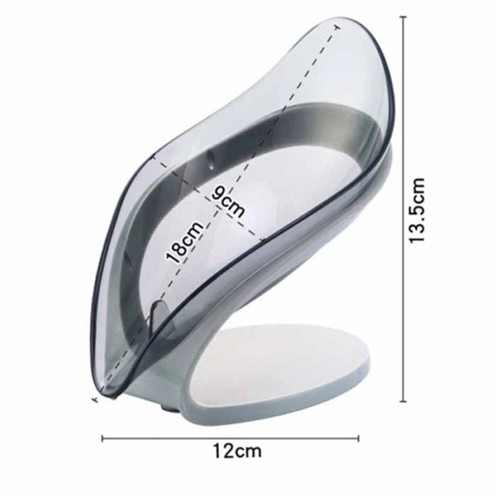 جا صابونی شفاف طرح برگ